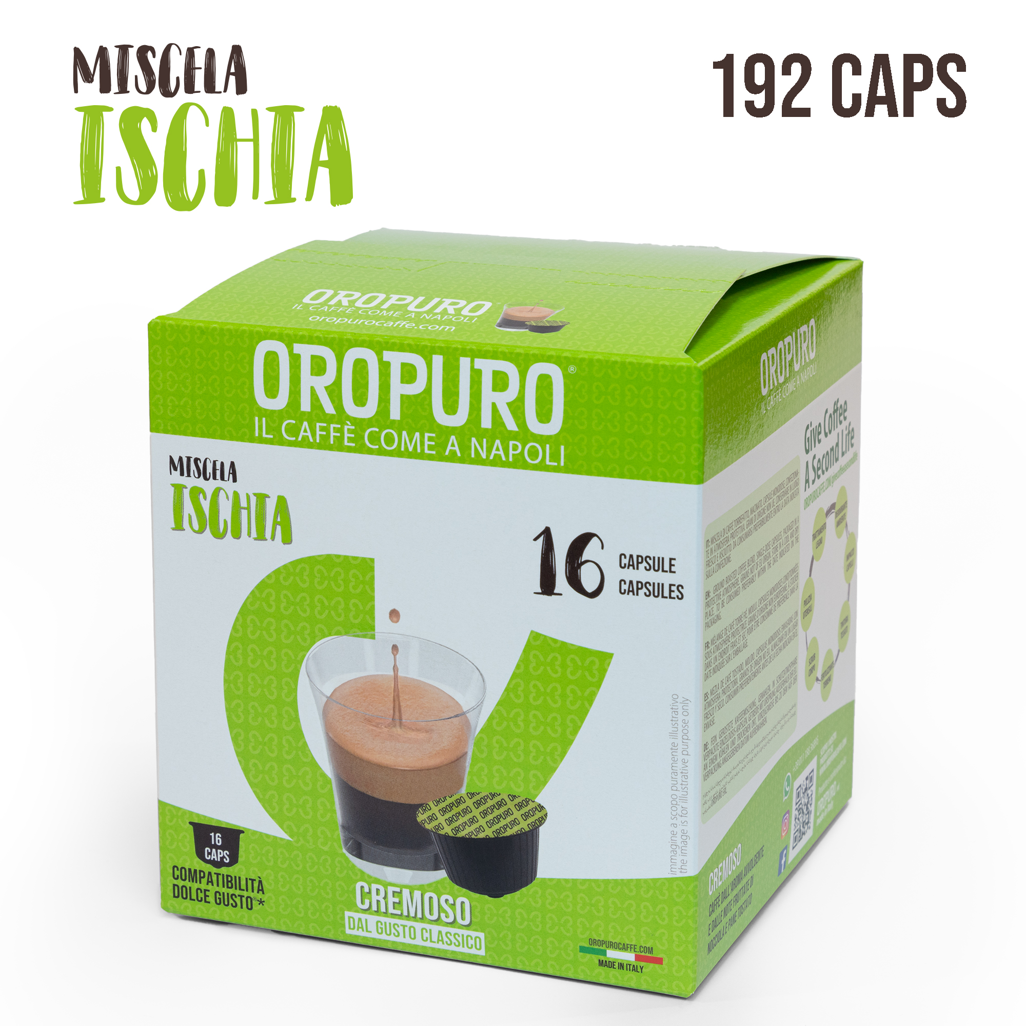 192 capsule caffè robusta compatibili Dolce Gusto ®